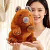 30Cm Fatty Brown Wombat Bear Plush Toy Stuffed Cartoon Animal Fluffy Plushie Man Birthday Present