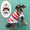 Autumn Winter Warm Striped Designer Dog Clothes Luxury Small Chihuahua Pomeranian Clothes Dog Boy Girl Fleece Clothing Pet