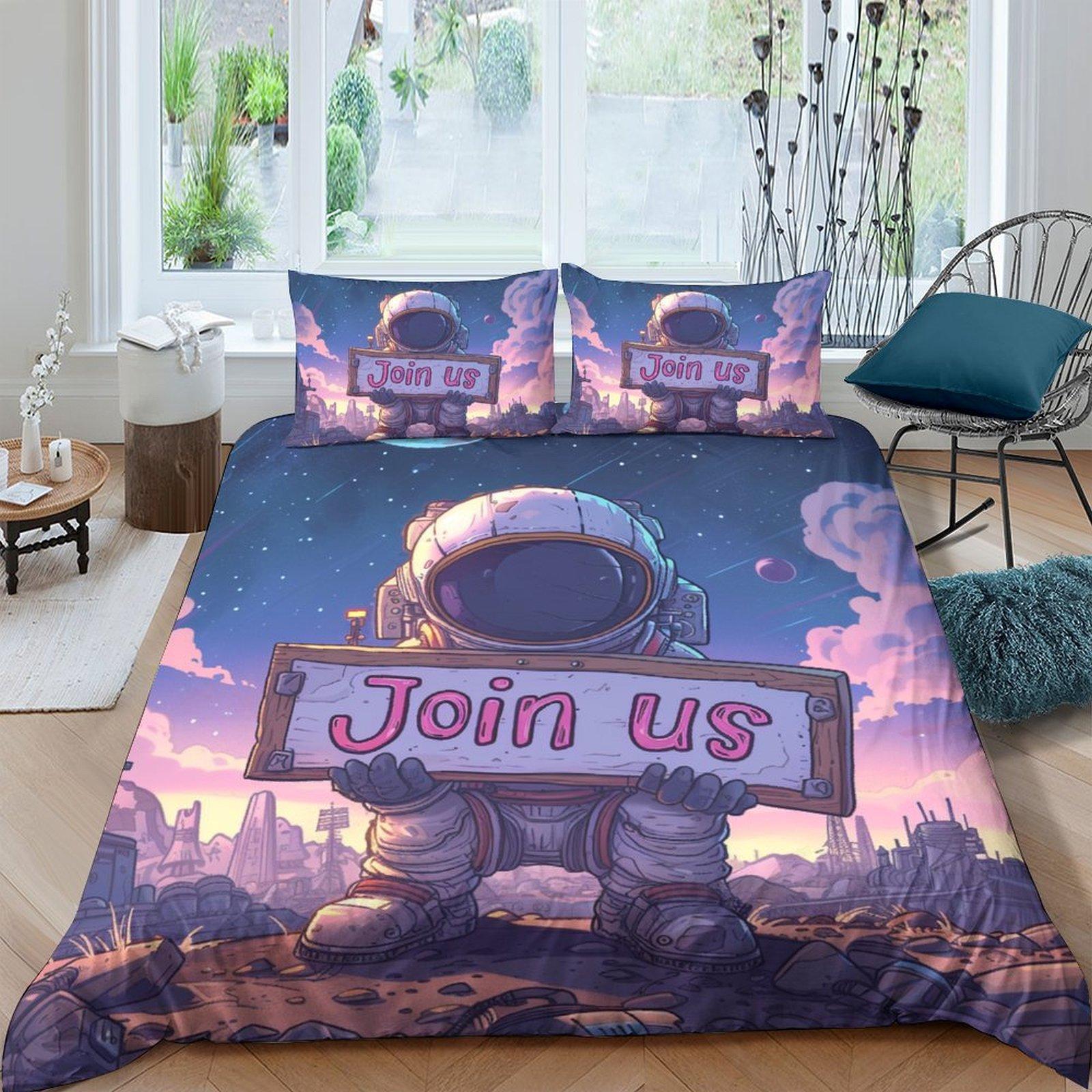

3D Digital Printing Three-Piece Quilt Cover Bedding Cartoon Ball Diagram Three-Piece Bed Sheet Quilt Cover Kit 70 * 133