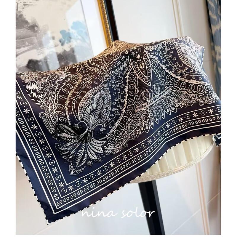NINA SOLOR 16 Momme Twill Silk Scarf