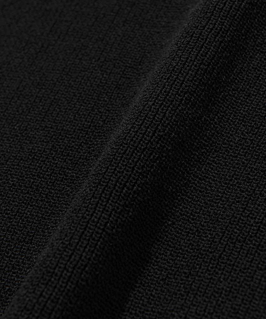 KNITTED Coolever Pk Short Sleeve Knit Tee Black
