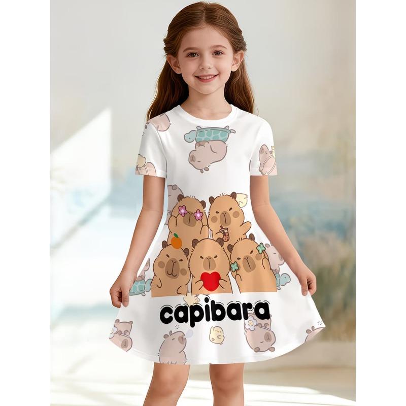 Vestito per bambine Moda Capibara Vestiti per bambini Estate Vestiti per bambine Comodo