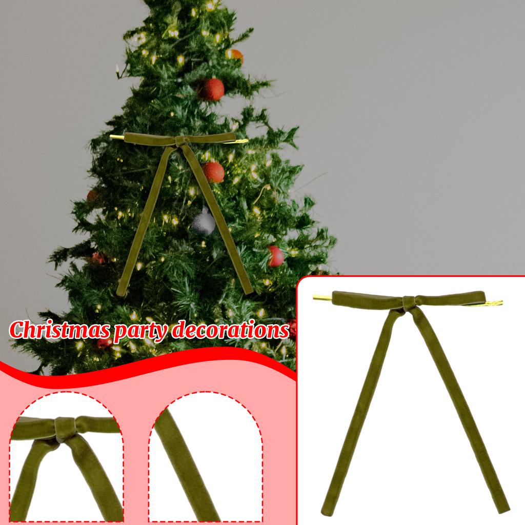 Velvet Bow Tie Christmas Party Hanging Accessories