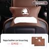 AAFO1 Car Armrest Box Seat Back Hanging Tissue Bag Cover Tissue Storage Accessories For Skoda Kamiq Karoq Octavia 2 3 Rapid Scala Kami