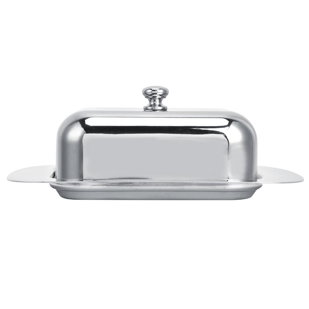With Cover Handle Butter Dish With Lid Stainless Steel Butter Keeper Holder Home Kitchen