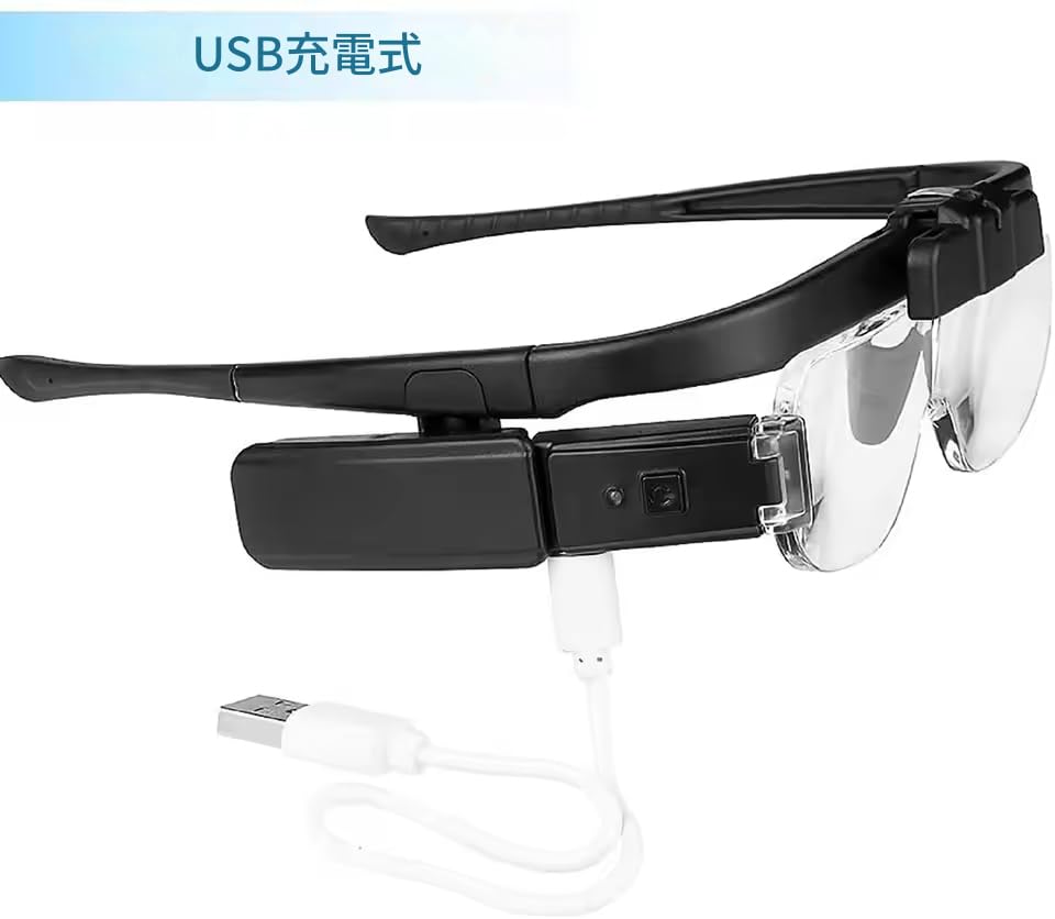 Zmart Magnifying USB with LED for and Reading Magnifying Head Hazuki Precision Work LED Work Hands Watch Japanese Instruction Manual Included Glass,
