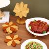 Wooden Windmill Kitchen Mat Creative Foldable Table Decoration and Accessories Heat Resistant Pad Household Coasters Placemats