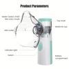 Medical Silent Mesh Nebulizer Ruční astmatický inhalátor Atomizér Dětská zdravotní péče Mini přenosný nebulizační zvlhčovač
