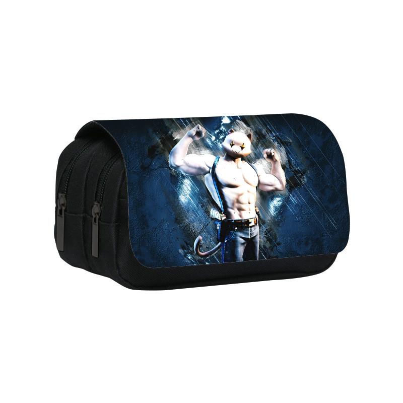 Fortnite Pencil Case Double Layer Kids Storage Bag With Nylon Material For School Supplies