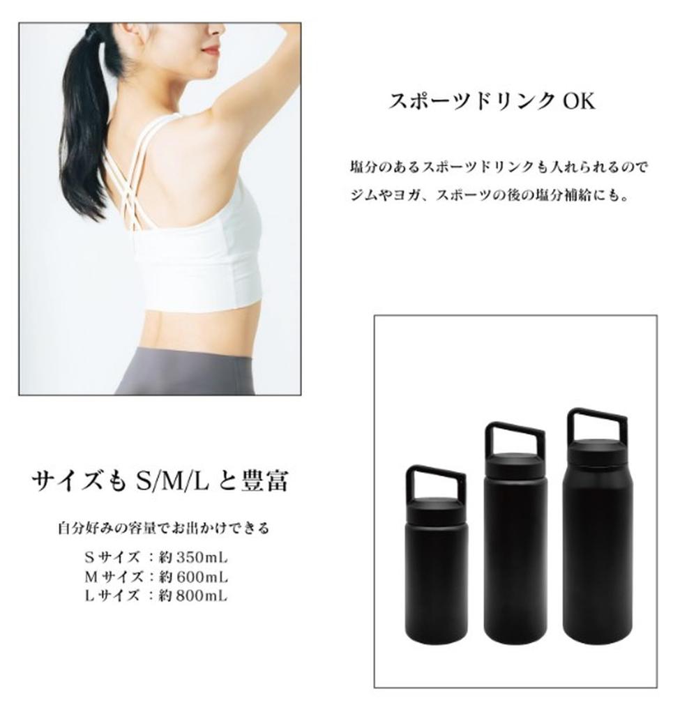 Tokyo Deco 600ml Vacuum Insulated Stainless Steel Water Bottle for Beer and Carbonated Drinks. Suitable for Sports Drinks and Beer. Large Capacity,