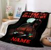 Custom Name Batman Mask Flannel Blanket Throw Blanket Soft Warm Sofa Bed home Decor Unique Gift
