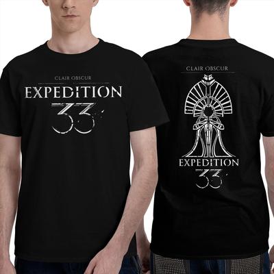 Vintage T Shirt Clair Obscur Expedition 33 The Paintress T Shirts Fashion Tshirt for Men Summer Y2K Fun Casual Short Sleeve Tees