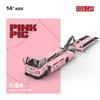 Cc 1:64 H300 Flatbed Transport Trailer Pink Pig; Alloy Car Model Simulation
