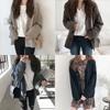 Spring and Autumn Loose Knitted Cardigan V-neck Women Sweater New Fashion Elegant Long Sleeved Top Office Casual Solid Color Coats Clothing