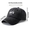 Unisex Fashionable and Versatile Printed 1973 Baseball Cap Outdoor Lightweight Trucker Baseball Cap Suitable for Outdoor