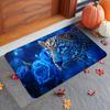 1Pcs Anti Fatigue Kitchen Rugs Rose LeopardPrint Waterproof Non-Slip Thick Cushioned Kitchen Mat Heavy Duty Comfort Standing Mat for Kitchen Bathroom