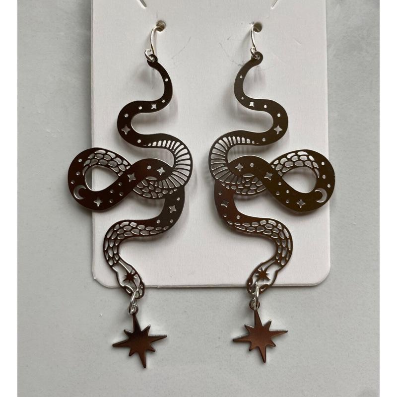 Bohemian Golden Snake Earrings - Fashionable Cross-Border Foreign Trade Jewelry
