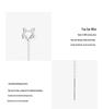 999 Sterling Silver Fox Ear Thread High-End Tassel Dangle Earrings for Women
