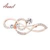 Music Note Scarf Brooch Rose Gold Treble Clef Pin Jewelry Women's