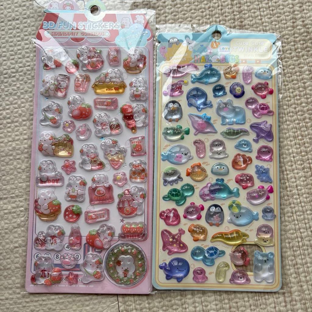 Petit Kuji Shiny Puku Sticker Yurutto Animals Rabbit C Sea Friends C