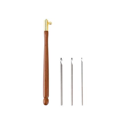 Sticknadeln mit Holzgriff Stricknadel Häkelnadeln in verschiedenen Größen 3 Nadeln Kreuzstichnadeln Perlenstickerei