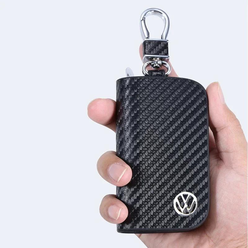 VW GTI GOLF 2026 Heiß für VW VOLKSWAGEN Leder Auto Schlüsselabdeckung Halter Schlüsselanhänger Etui für Volkswagen Sharan Golf Passat Jetta Touare