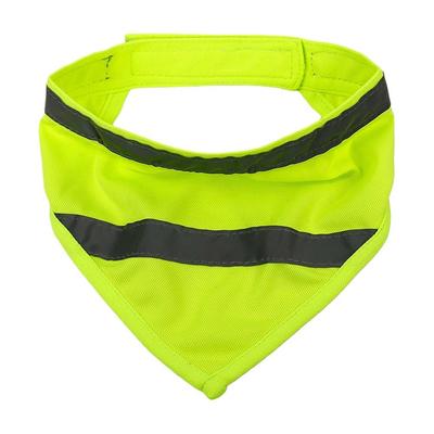 Drool Towel Dog Safety Scarf Triangle Breathable Puppy Visibility Bib Protective Bright Orange/Yellow Pet Fluorescent Clothes