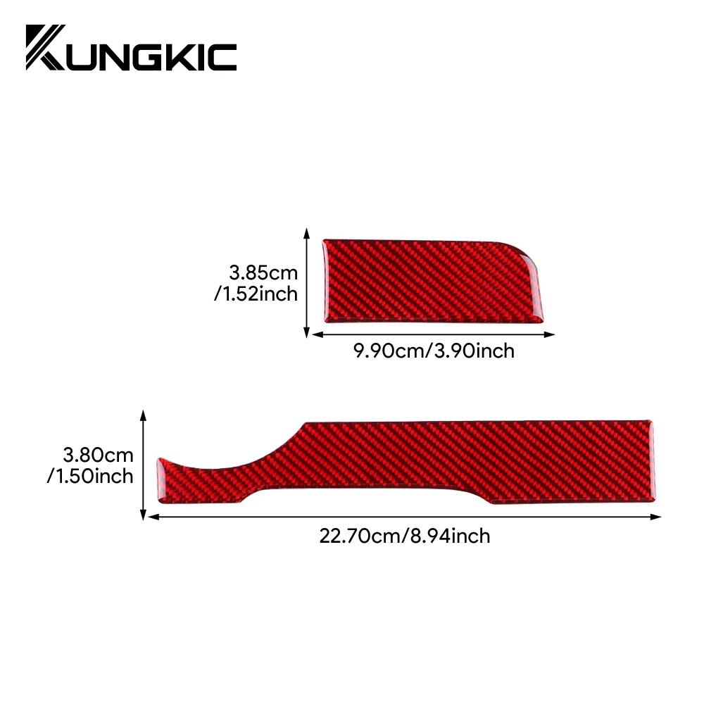 For Seat Ibiza 6L 2003 2004 2005 2006 2007 2008 Real Soft Carbon Fiber Sticker LHD Car Main Driver Strip Interior Accessories