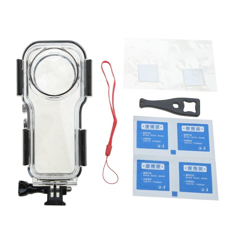 40M Camera Housing Case Waterproof Case Lens Cover Protector for 360 ONE  1 inch Underwater Diving Case Accessories