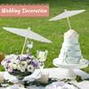 8-30PCS White Parasol Paper Bamboo Umbrellas Paper Umbrella Wedding Party Favor for Bridal Shower Decor Photo Props 60/84cm
