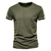 Summer Men's Solid Bamboo Cotton V-Neck T-Shirt - Hot Selling European & American Style