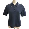 Logo Patch Knitted Collar Short-sleeved Knit Polo Shirt Polo Shirt