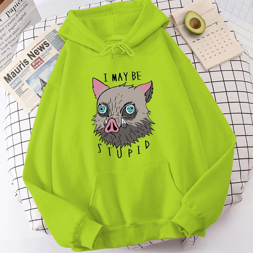 Demon Slayer Hashibira Inosuke Print Hoodies Harajuku Streetwear Spring Autumn Women Pullover Kimetsu No Yaiba Anime Sweatshirts