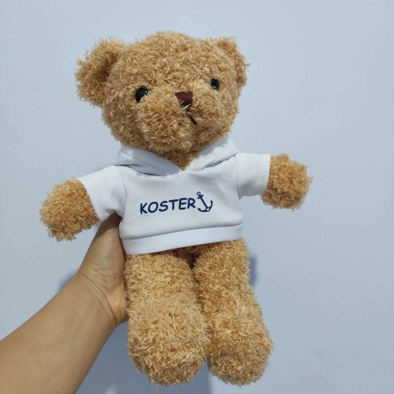 Doll Clothes Bear Doll Plush Toy Logo-printable Sweater Teddy Bear Doll Company Corporate Gifts