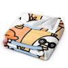 Cute Cartoon Duck  Blanket Quality Soft  Throw Blanket Winter Kids Couch Chair Sofa Bed Fashion Bedspread