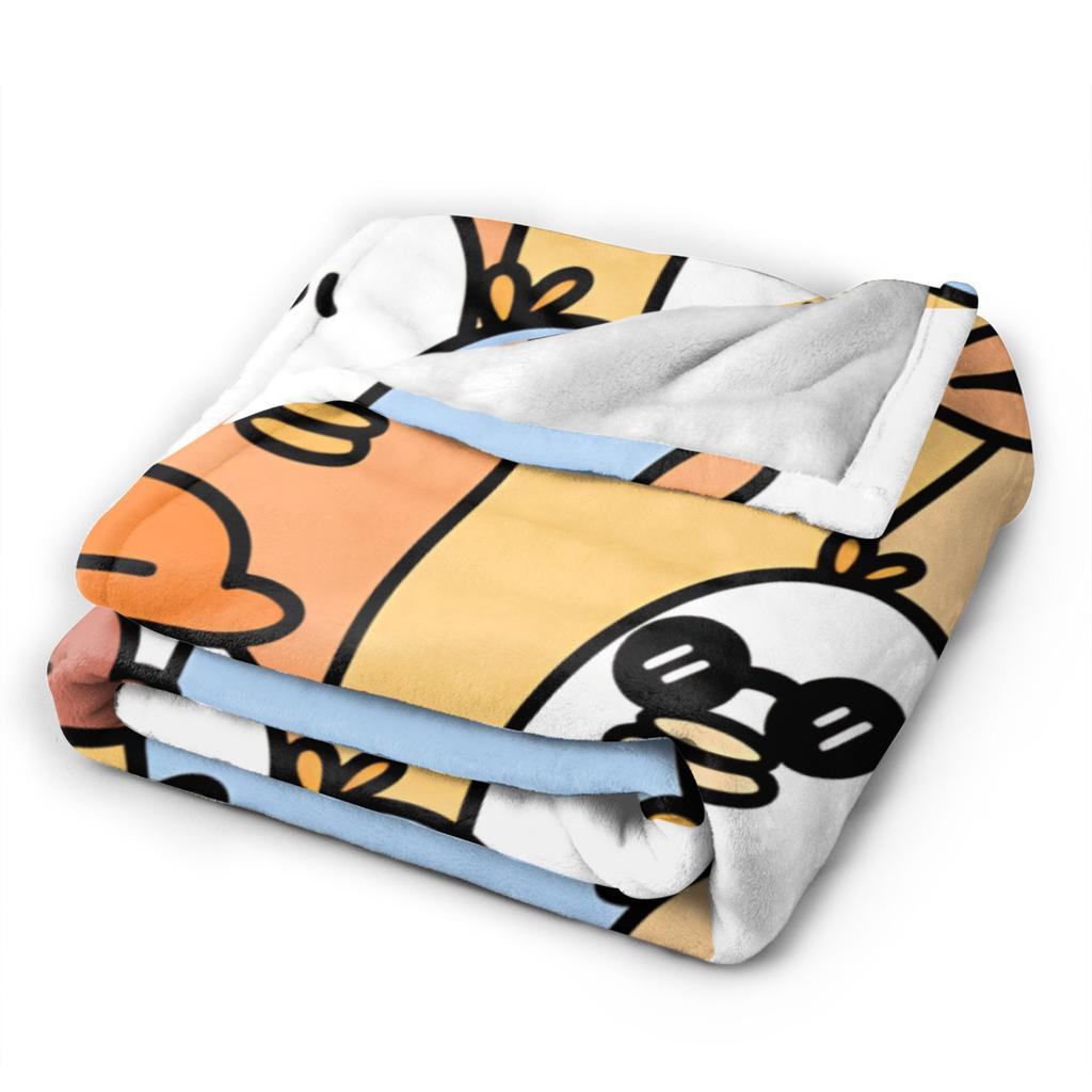 Cute Cartoon Duck  Blanket Quality Soft  Throw Blanket Winter Kids Couch Chair Sofa Bed Fashion Bedspread