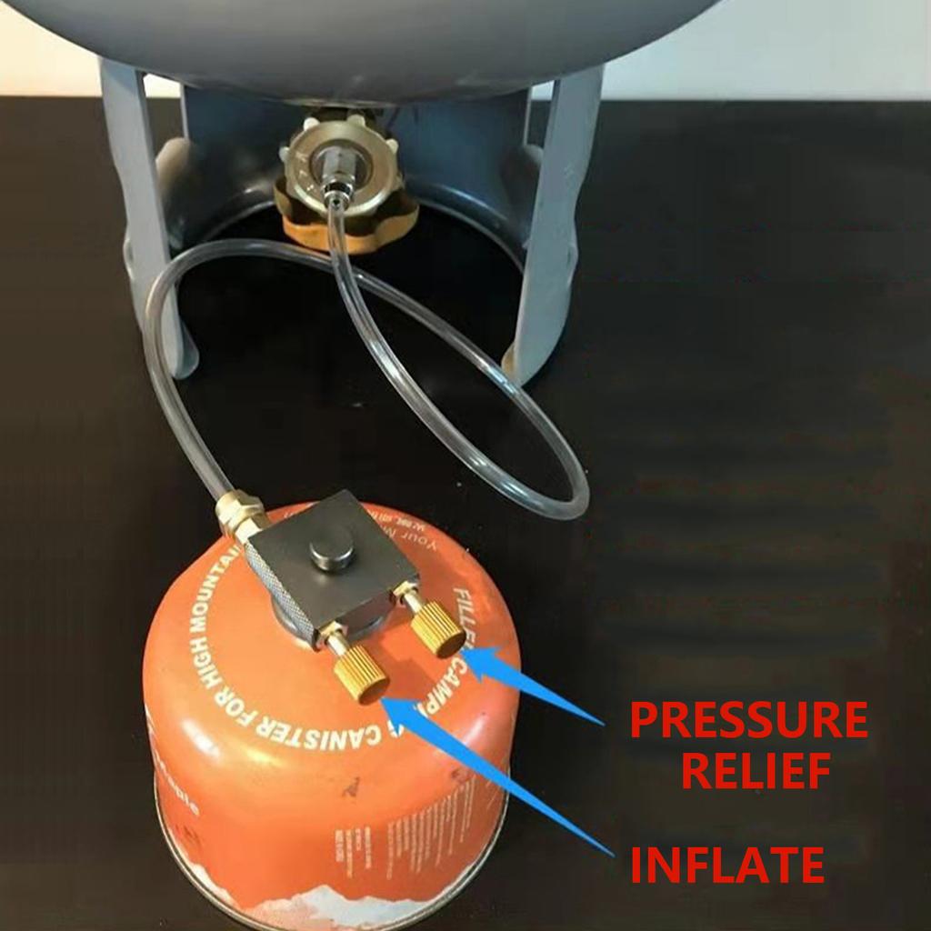 Camping Stove Gas Refill Converter Propane Tank Adapter Valve Gas Stove Tube Gas Stove Adapter Propane Tank Refill Tube