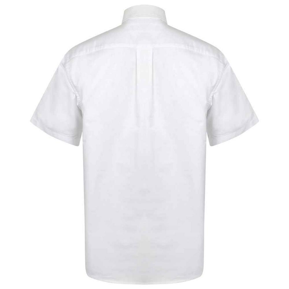 Henbury Mens Oxford Classic Short-Sleeved Shirt