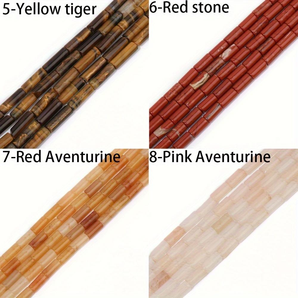 1 filo/sacchetto 9x4mm cilindrico nodo di bambù tubo tondo opale giada perline di pietra sciolte per realizzare collane e braccialetti fatti a mano fai da te