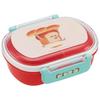 Children's Bento Box, 360ml Capacity, Fluffy Lid, Made In Japan, Single Tier, Dishwasher and Microwave Safe, Bread Thief Design, for Boys and G