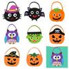 Storage Bucket Halloween Bag Trick Or Treat Gift Basket Portable Halloween Candy Bag  Tote Bag