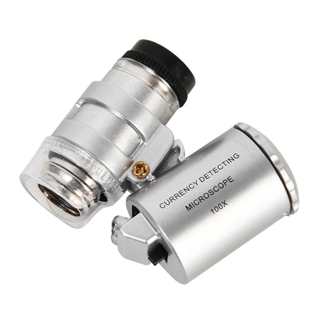 Adjustable Magnifier Magnifying Glass For Antique Jewelry Handheld Jeweler Magnifier with LED Light Microscope