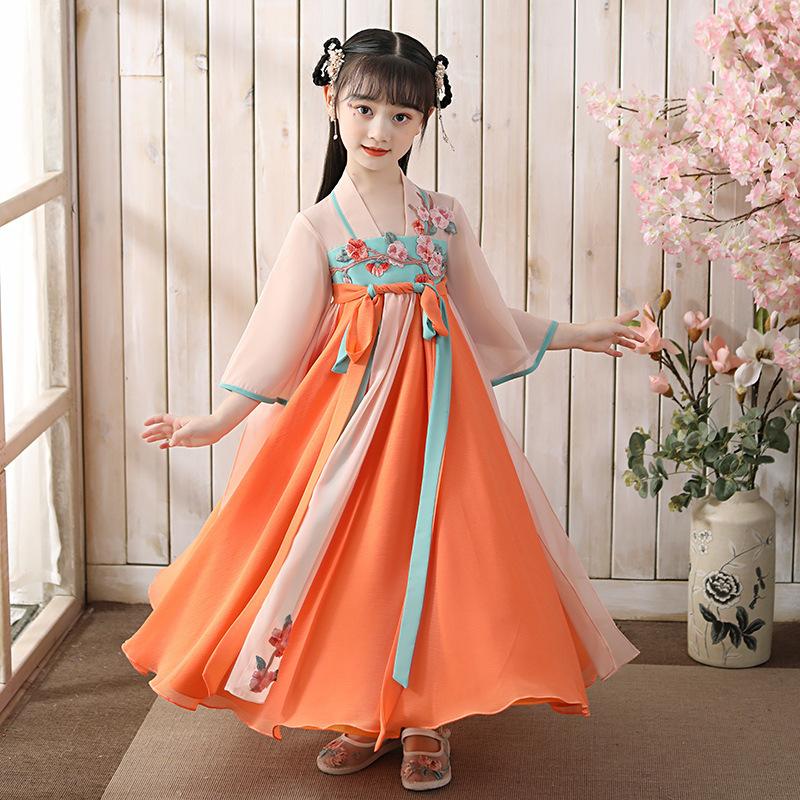 Ханфу девушка в китайском стиле тканевое летнее платье античный костюм Тан костюм супер — фото 4