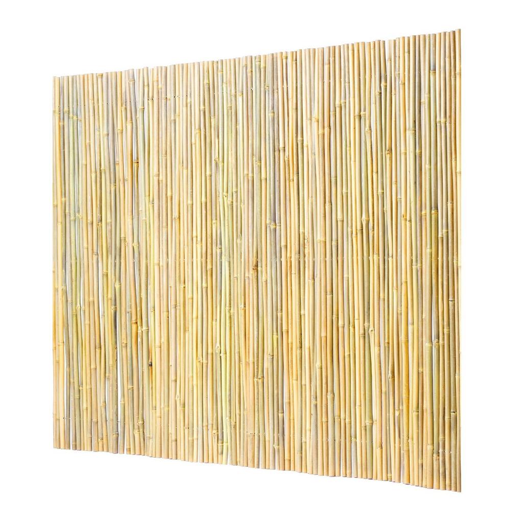 Natural Rolled Bamboo Fence Bamboo Panel 6 Ft H X 8 Ft L X 0.75 In D.