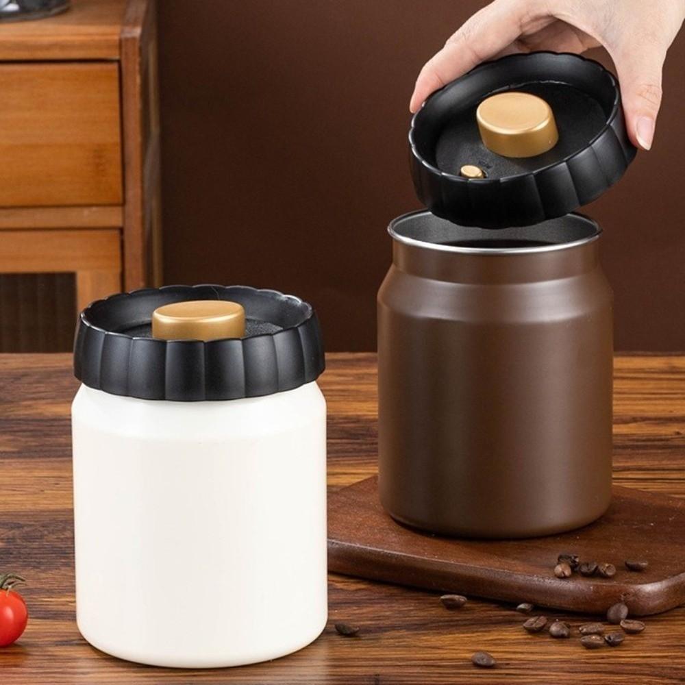 Moisture-Proof Vacuum Sealed Jar Large Capacity Coffee Bean Sealed Jar  Household Use