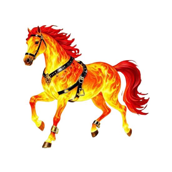 2D Flaches Pferd Auto Hängeornament Acryl Pferd Rückspiegel Anhänger Feiertag Winter Hängezubehör für Weihnachtsbaum Auto Innenraum Wand Fenster