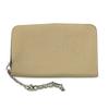 Dogon Key Case with Chain Coin Purse Taurillon Clemence Beige