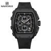 Top Brand NAVIFORCE 8070 Personalizado Men's Watch High Quality Original Brand Square Watches with Silicone Strap Reloj 2025