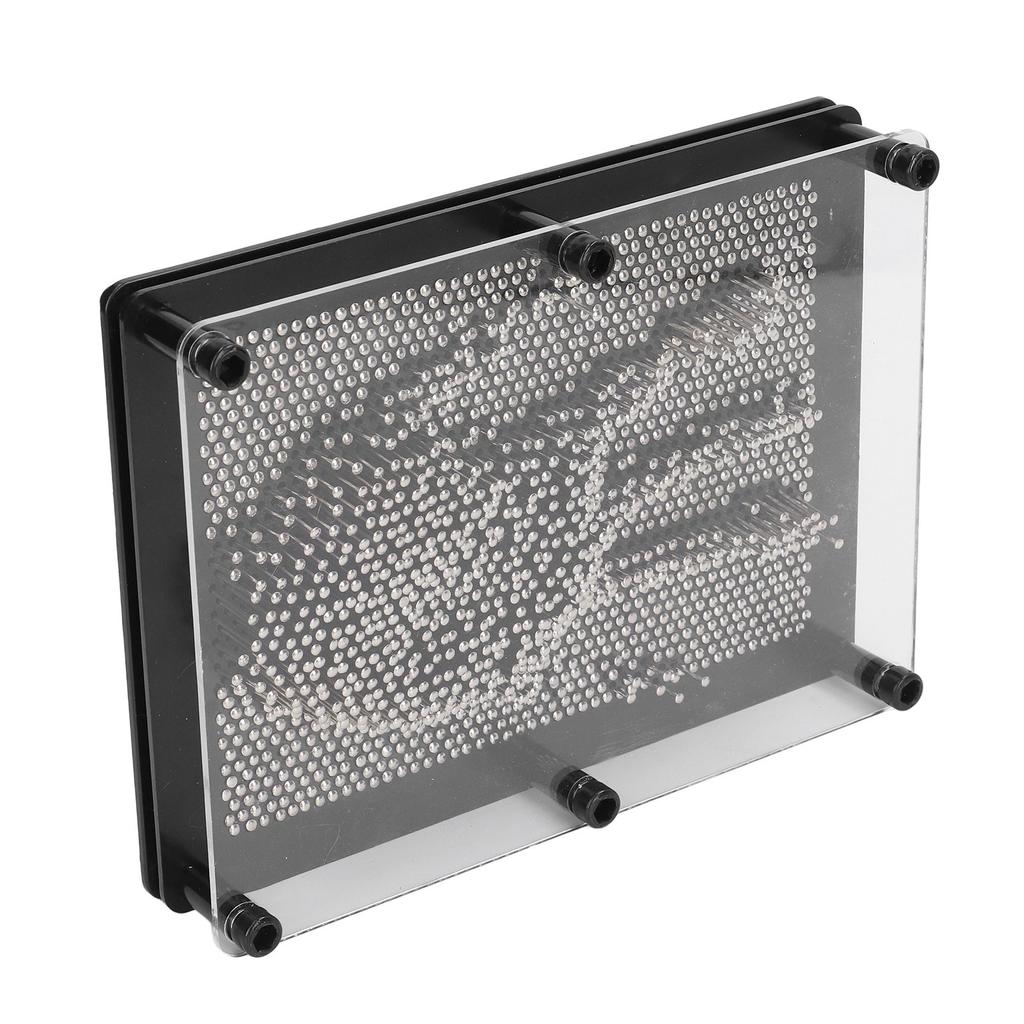 3D Pin Art Board Toy Hand Sensory Silver Large Size 3D Pin Sculpture Board for Children Adults