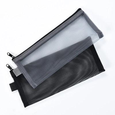 Men/WomenToiletry Bag Makeup Brush Travel Case Bag Cosmetic Organizer Beauty Tools Zipper Mesh Pouch Wash Storage Student Pencil Case Universal